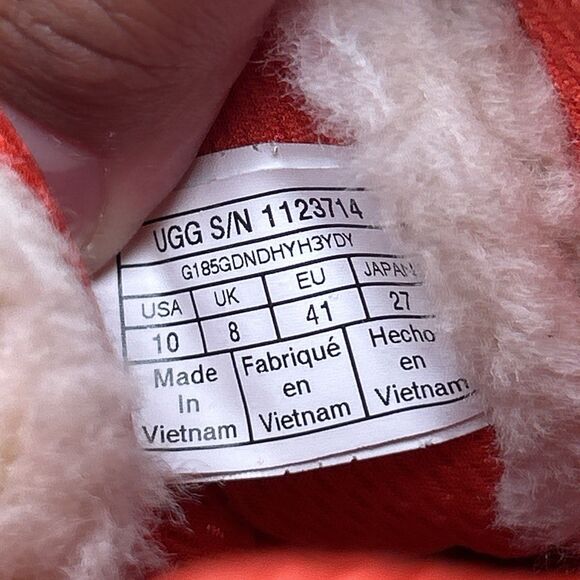 UGG Highland Hi Heritage Chestnut Fiery Red Suede Shearling Boots Womens Size 10 - Picture 2 of 16